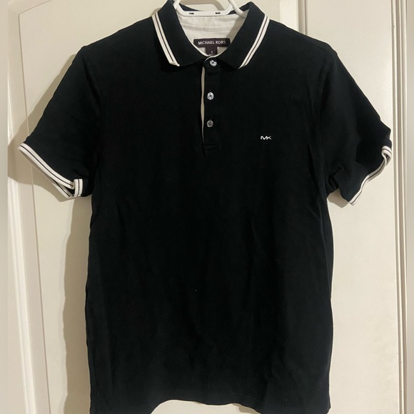 MICHAEL KORS GREENWICH COTTON POLO SHIRT - Picture 1 of 3